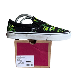 Vans NEW Men’s Classic Slip On Glow in the Dark Eyes in the Dark Shoe 10 #B1273